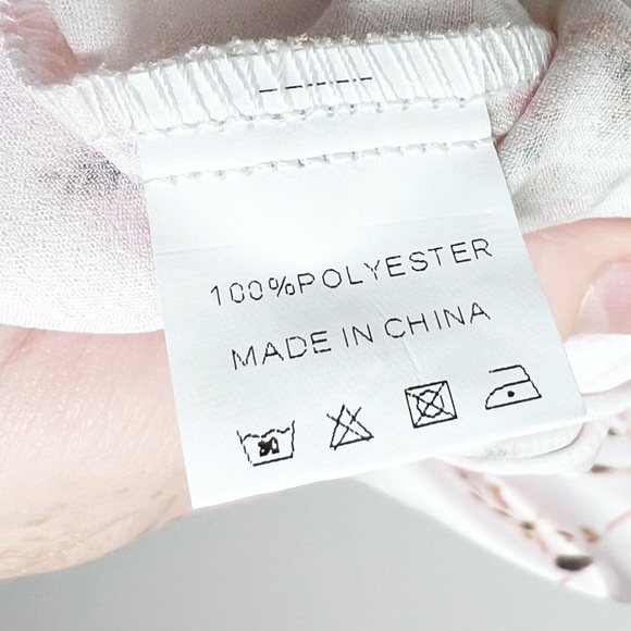 NWT Tsher Satin Midi Dress Floral Print Pink‎ Spaghetti Straps Cowl Neck Slit - Picture 13 of 16